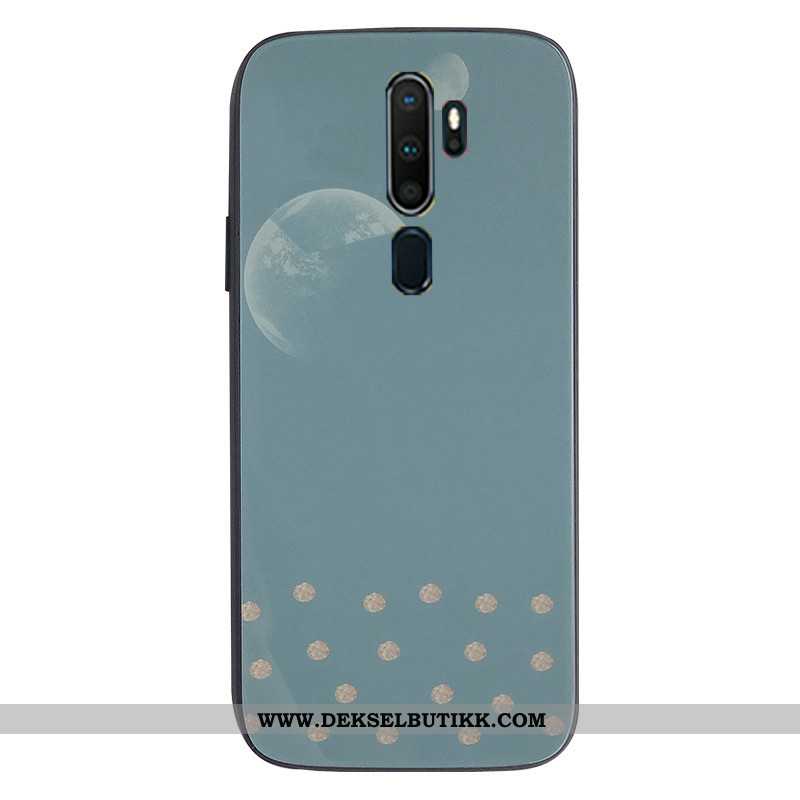 Deksel Oppo A9 2020 Beskyttelse Støtte Trend Blå, Etui Oppo A9 2020 Glass Tilbud