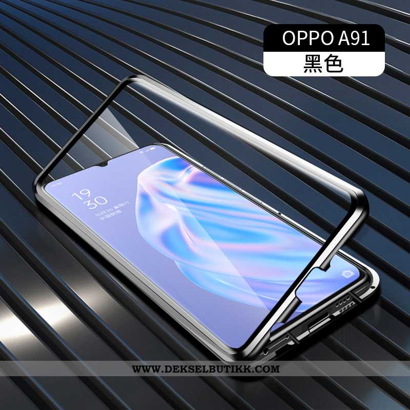 Deksel Oppo A91 Beskyttelse Alt Inkludert Grønn Frame, Etui Oppo A91 Glass Billige