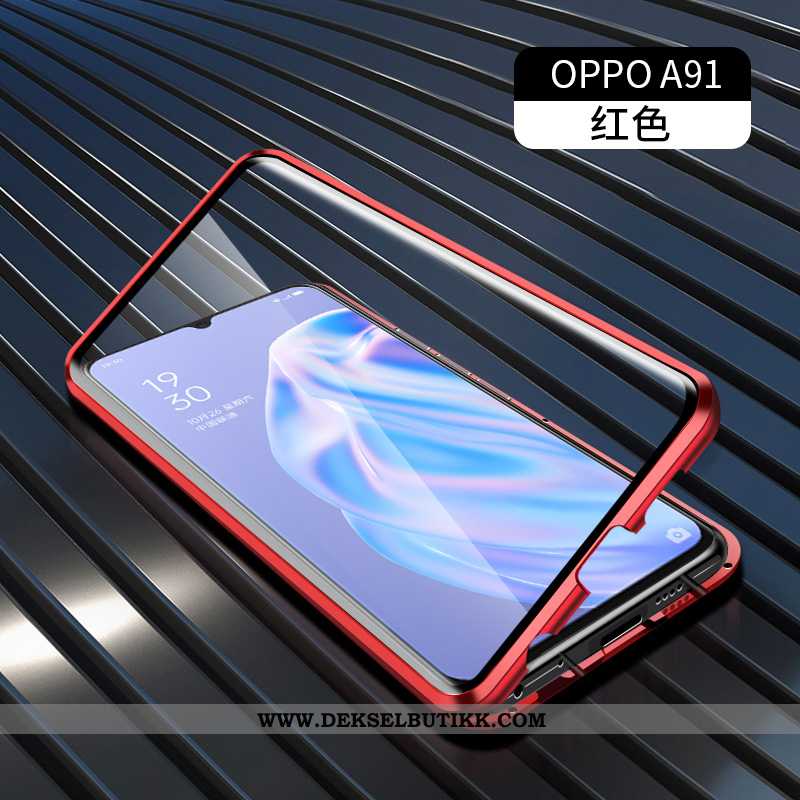 Deksel Oppo A91 Beskyttelse Alt Inkludert Grønn Frame, Etui Oppo A91 Glass Billige