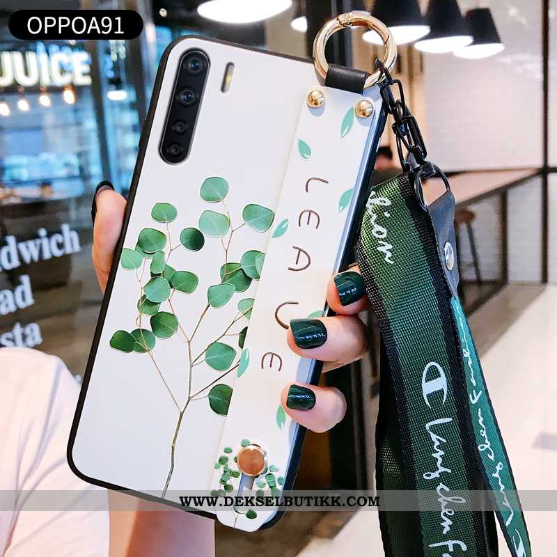 Deksel Oppo A91 Beskyttelse Etui Silikon Blå, Oppo A91 Av Personlighet Butikk