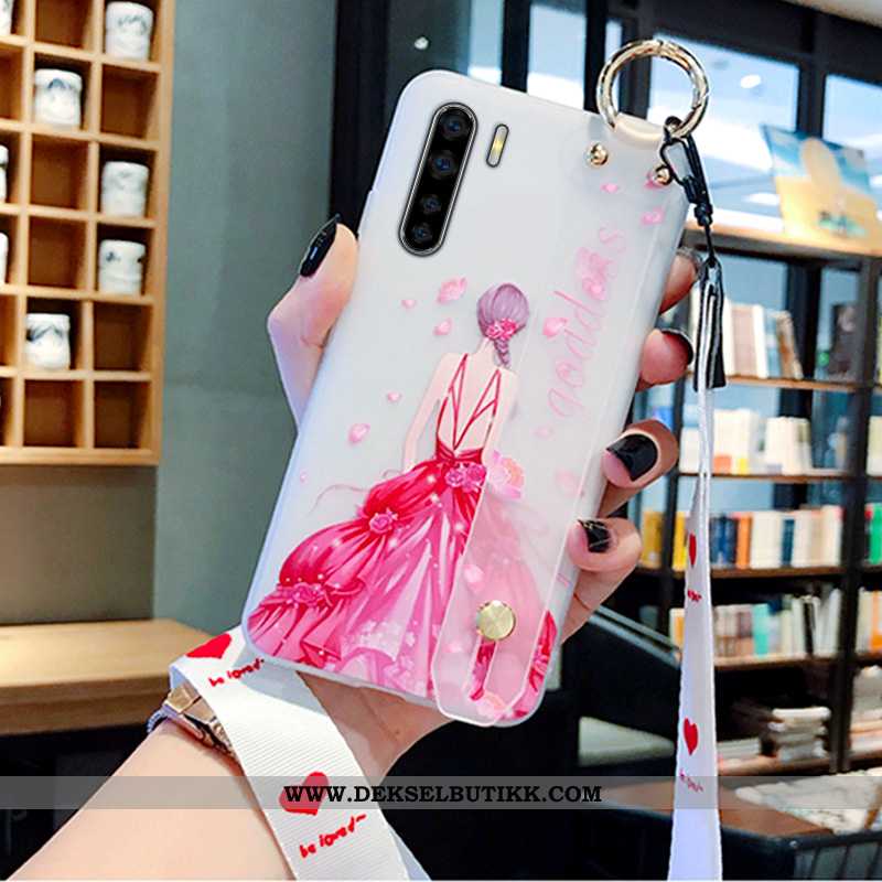 Deksel Oppo A91 Myke Av Personlighet Nubuck Rosa, Etui Oppo A91 Silikon Rabatt