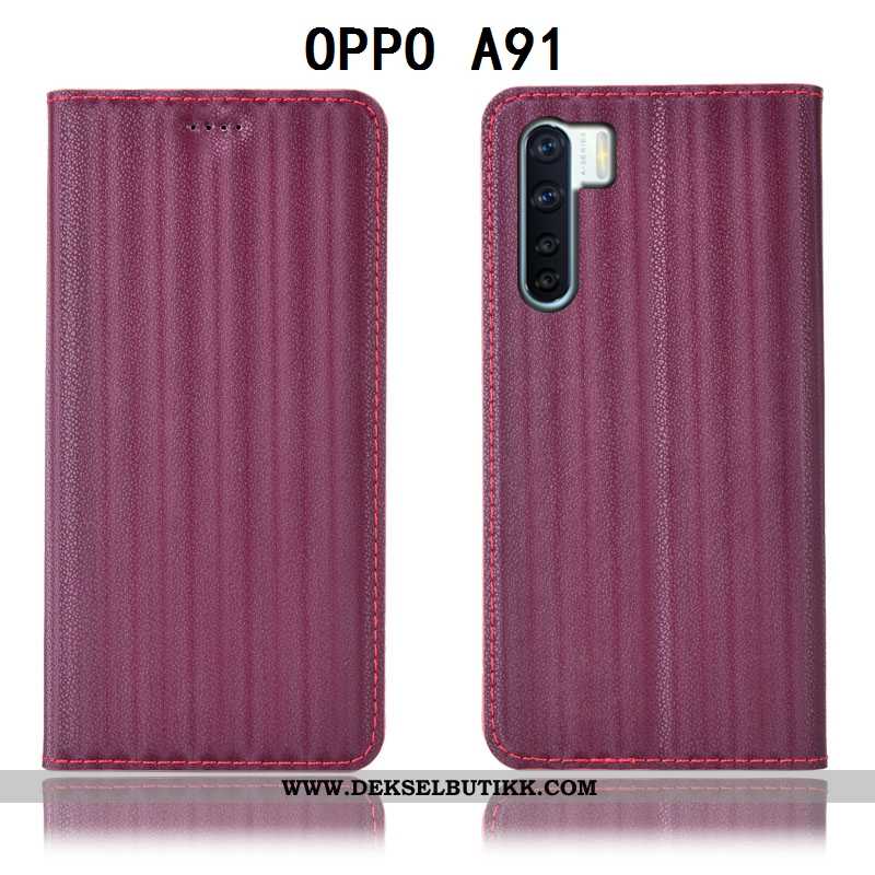 Deksel Oppo A91 Mønster Alt Inkludert Lilla, Etui Oppo A91 Beskyttelse Til Salgs