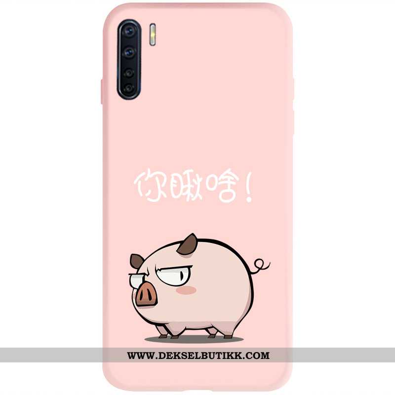 Deksel Oppo A91 Silikon Kreativ Enkel Rosa, Etui Oppo A91 Beskyttelse Tilbud