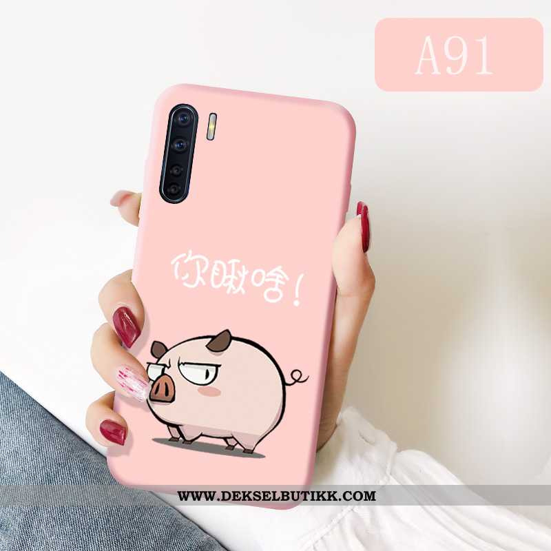 Deksel Oppo A91 Silikon Kreativ Enkel Rosa, Etui Oppo A91 Beskyttelse Tilbud