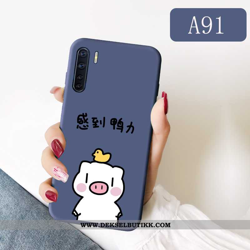 Deksel Oppo A91 Silikon Kreativ Enkel Rosa, Etui Oppo A91 Beskyttelse Tilbud