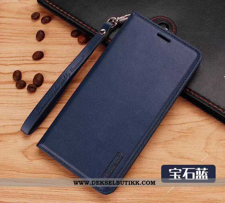 Deksel Oppo A91 Skinndeksel Anti-fall Svart Folio, Etui Oppo A91 Skinn Billige