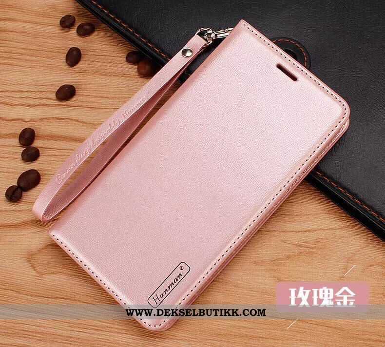 Deksel Oppo A91 Skinndeksel Anti-fall Svart Folio, Etui Oppo A91 Skinn Billige