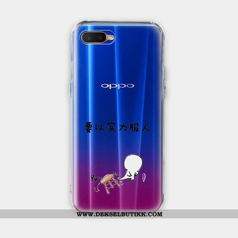 Deksel Oppo Ax7 Vakker Cartoon Mobiltelefon Blå, Etui Oppo Ax7 Myke Butikk