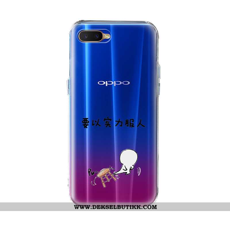 Deksel Oppo Ax7 Vakker Cartoon Mobiltelefon Blå, Etui Oppo Ax7 Myke Butikk