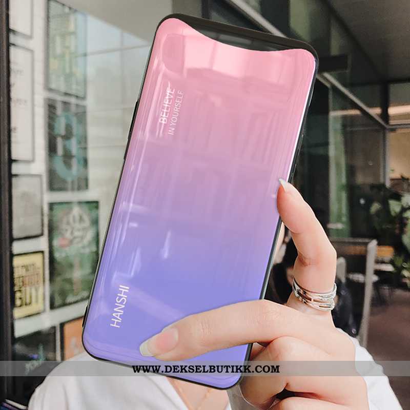 Deksel Oppo Find X Kreativ Glass Nubuck Alt Inkludert Rosa, Etui Oppo Find X Vakker Billig