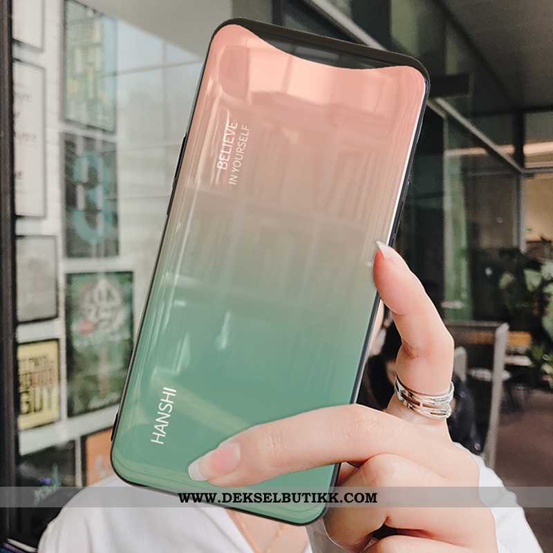 Deksel Oppo Find X Kreativ Glass Nubuck Alt Inkludert Rosa, Etui Oppo Find X Vakker Billig