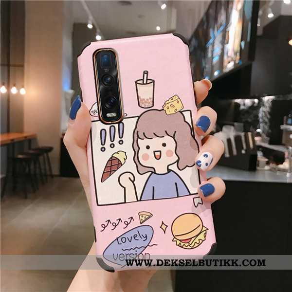 Deksel Oppo Find X2 Pro Cartoon Beskyttelse Hvit Hvitt, Etui Oppo Find X2 Pro Mønster Tilbud