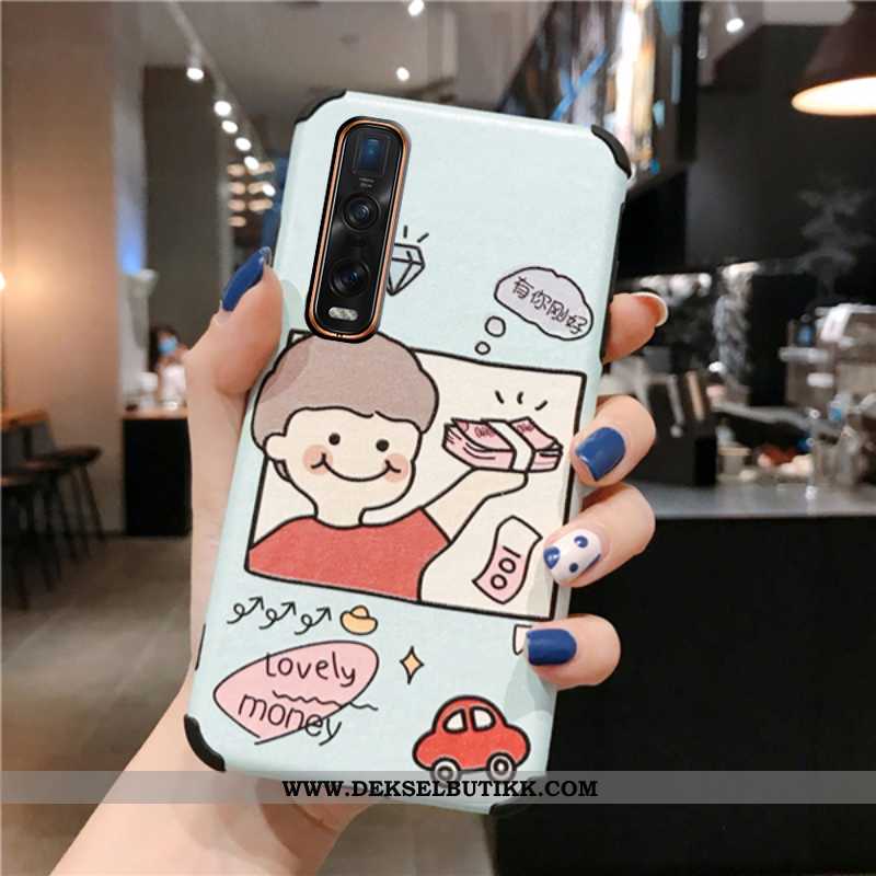 Deksel Oppo Find X2 Pro Cartoon Beskyttelse Hvit Hvitt, Etui Oppo Find X2 Pro Mønster Tilbud