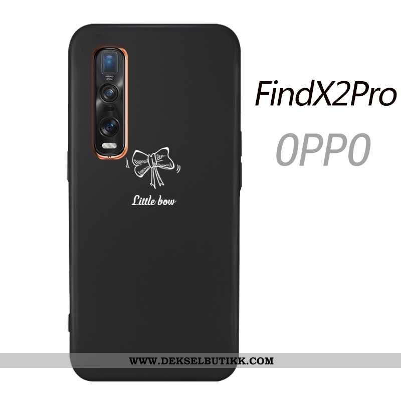 Deksel Oppo Find X2 Pro Myke Mobiltelefon Enkel Trend Svart, Etui Oppo Find X2 Pro Silikon Tilbud