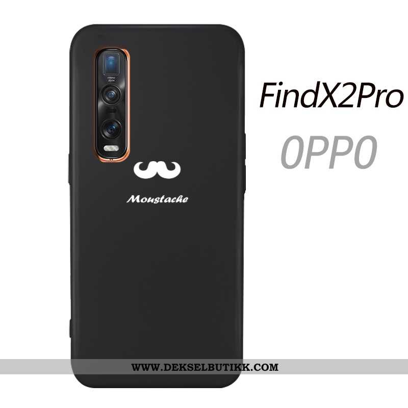 Deksel Oppo Find X2 Pro Myke Mobiltelefon Enkel Trend Svart, Etui Oppo Find X2 Pro Silikon Tilbud