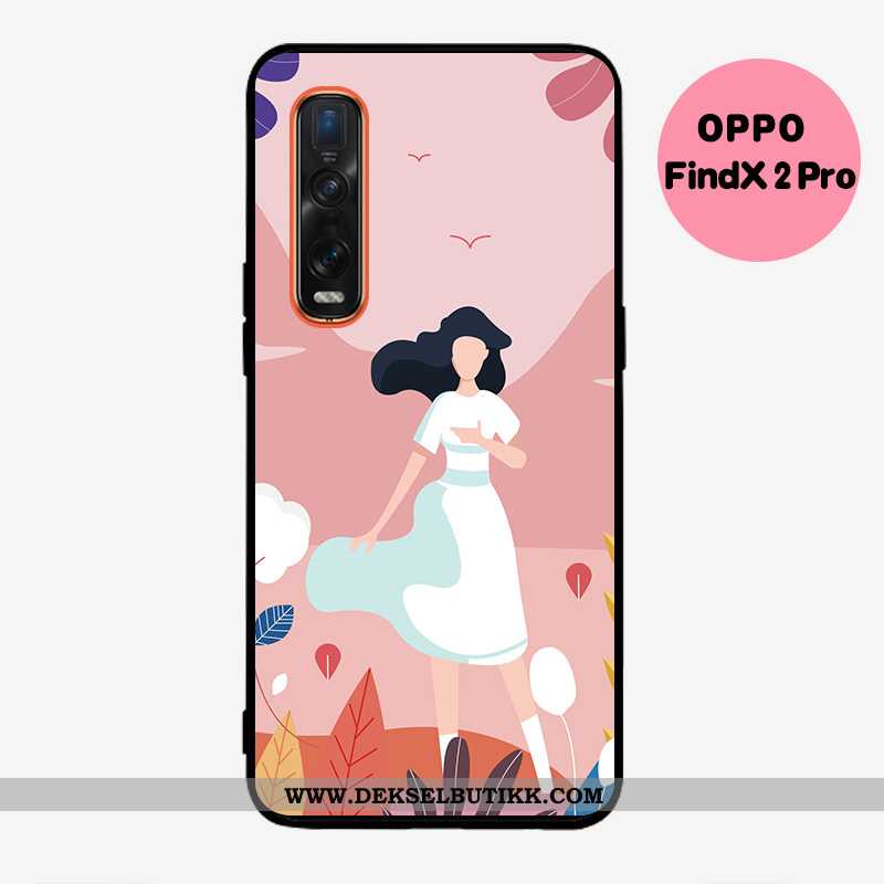 Deksel Oppo Find X2 Pro Nubuck Silikon Liten Mobiltelefon Grønn, Etui Oppo Find X2 Pro Myke Til Salg