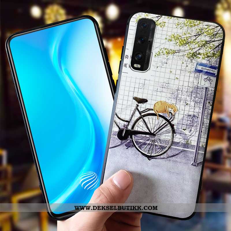 Deksel Oppo Find X2 Pro Trend Fersk Silikon Nubuck Beige, Etui Oppo Find X2 Pro Myke Til Salgs