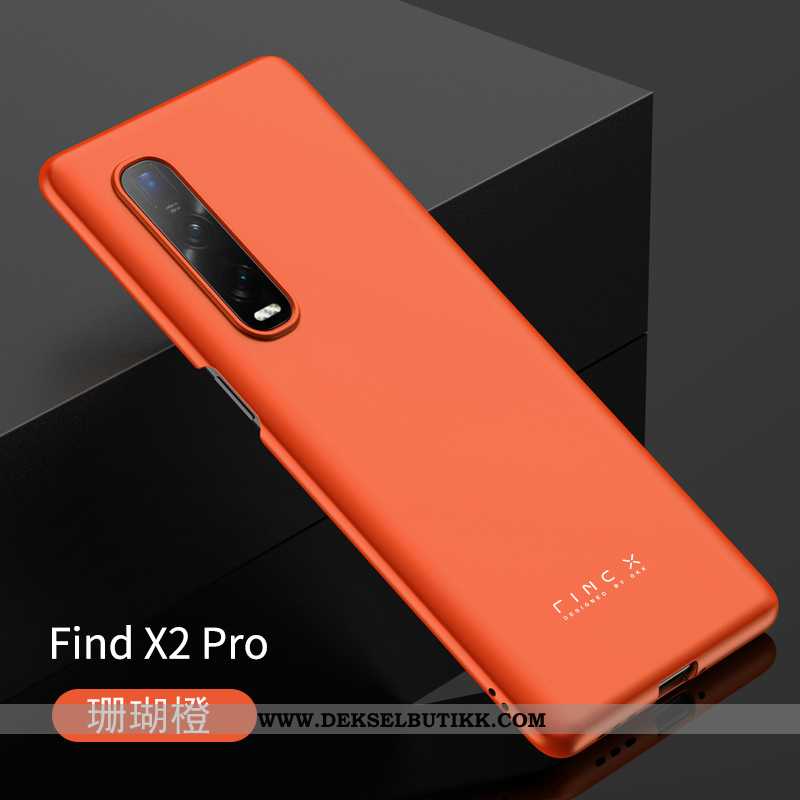 Deksel Oppo Find X2 Pro Tynne Alt Inkludert Ultra Hard Oransje, Etui Oppo Find X2 Pro Beskyttelse Ti