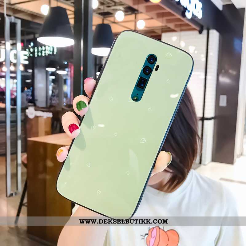 Deksel Oppo Reno 10x Zoom Glass Hard Mobiltelefon Beige, Etui Oppo Reno 10x Zoom Enkel Billige