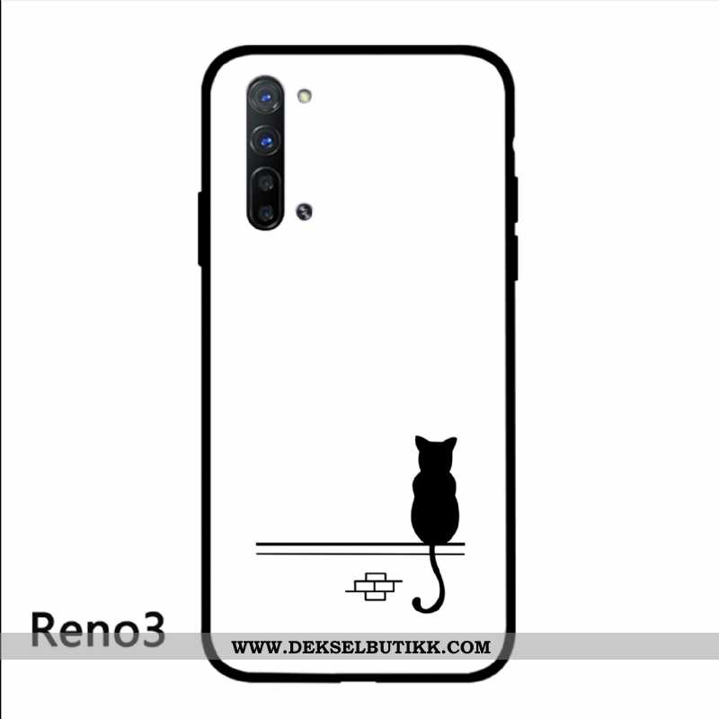 Deksel Oppo Reno 3 Av Personlighet Beskyttelse Katt Svart Hvitt, Etui Oppo Reno 3 Kreativ Til Salgs