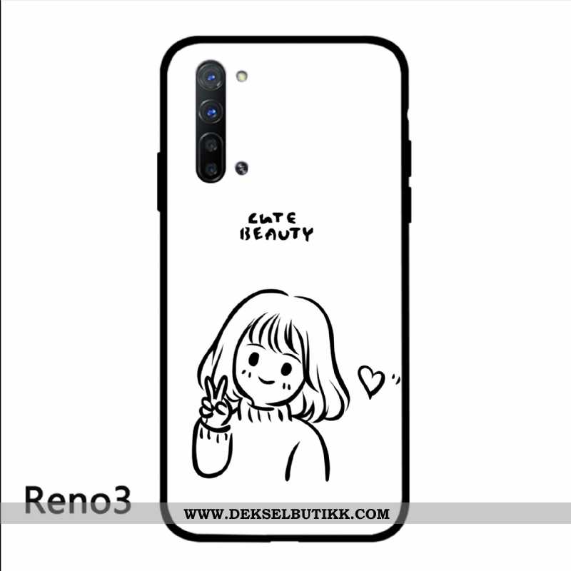 Deksel Oppo Reno 3 Beskyttelse Kreativ Kunst Etui Hvitt, Oppo Reno 3 Glass Butikk