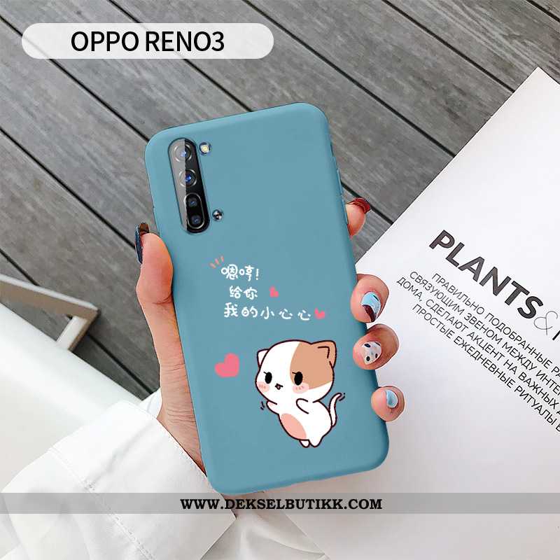 Deksel Oppo Reno 3 Cartoon Beskyttelse Etui Rosa, Oppo Reno 3 Silikon Til Salgs