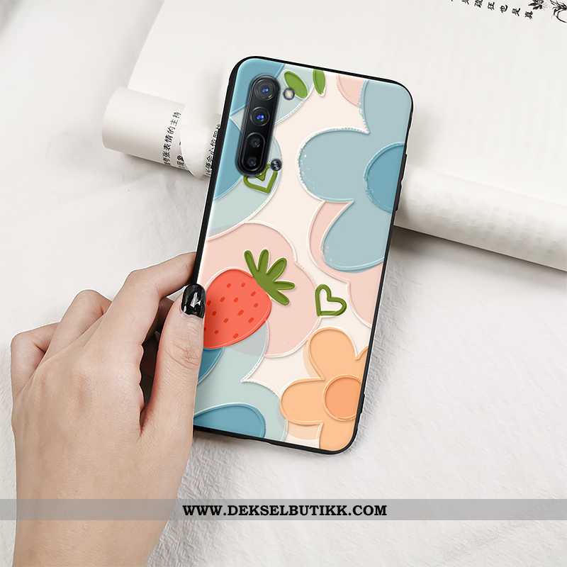 Deksel Oppo Reno 3 Myke Mobiltelefon Beskyttelse Net Red Oransje, Etui Oppo Reno 3 Silikon Billige