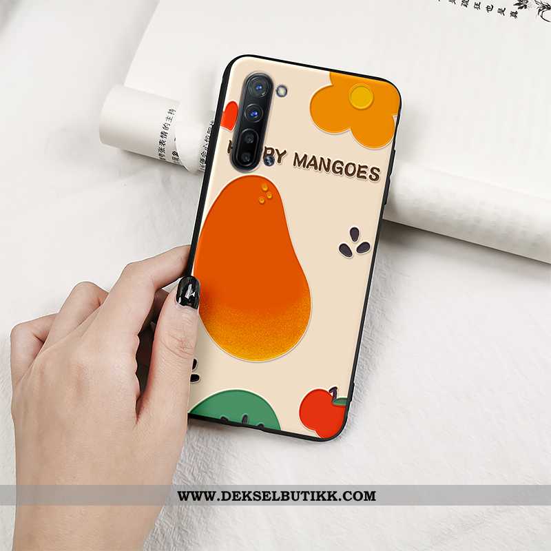 Deksel Oppo Reno 3 Myke Mobiltelefon Beskyttelse Net Red Oransje, Etui Oppo Reno 3 Silikon Billige