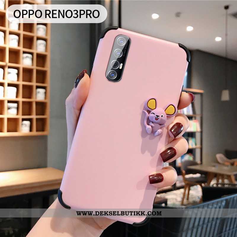 Deksel Oppo Reno 3 Pro Beskyttelse Rat Lovers Vakker Blå, Etui Oppo Reno 3 Pro Nubuck Butikk