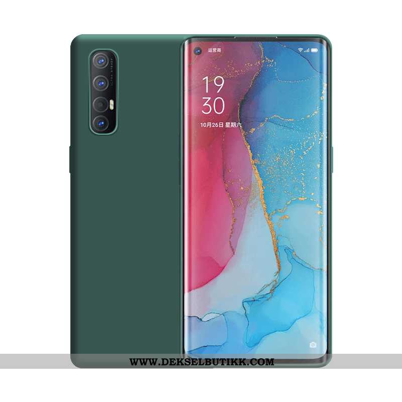 Deksel Oppo Reno 3 Pro Silikon Grønn Nye Tynne, Etui Oppo Reno 3 Pro Ultra Billig