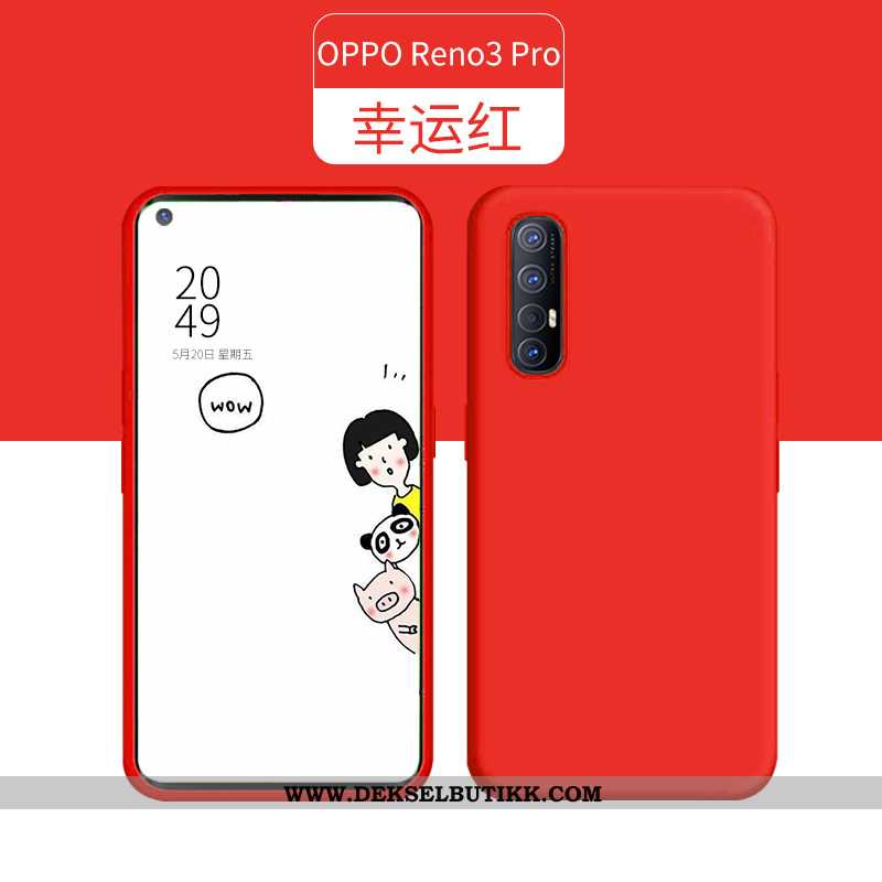 Deksel Oppo Reno 3 Pro Silikon Grønn Nye Tynne, Etui Oppo Reno 3 Pro Ultra Billig