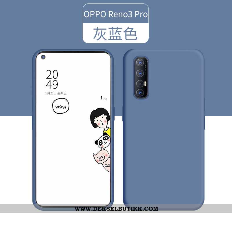 Deksel Oppo Reno 3 Pro Silikon Grønn Nye Tynne, Etui Oppo Reno 3 Pro Ultra Billig