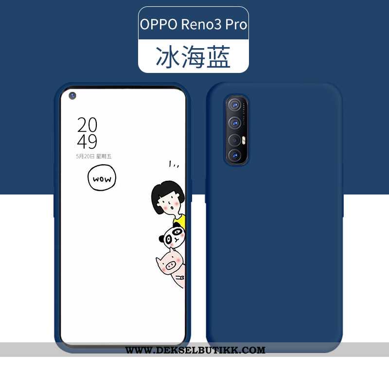 Deksel Oppo Reno 3 Pro Silikon Grønn Nye Tynne, Etui Oppo Reno 3 Pro Ultra Billig