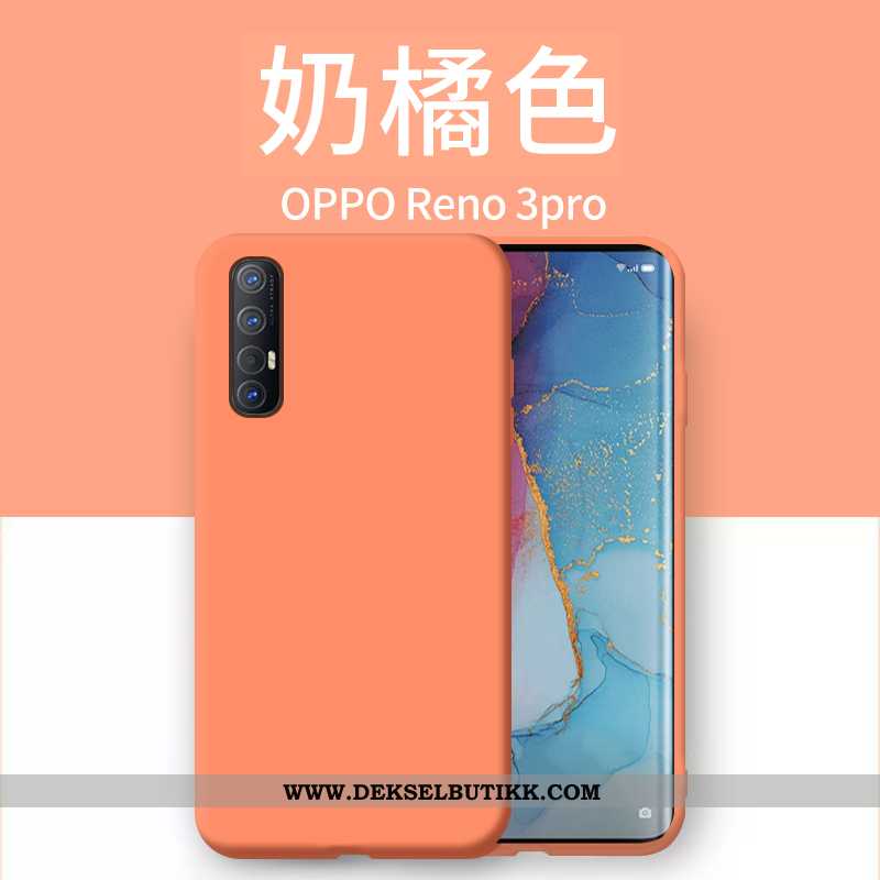 Deksel Oppo Reno 3 Pro Tynne Nye Net Red Oransje, Etui Oppo Reno 3 Pro Silikon Kjøpe