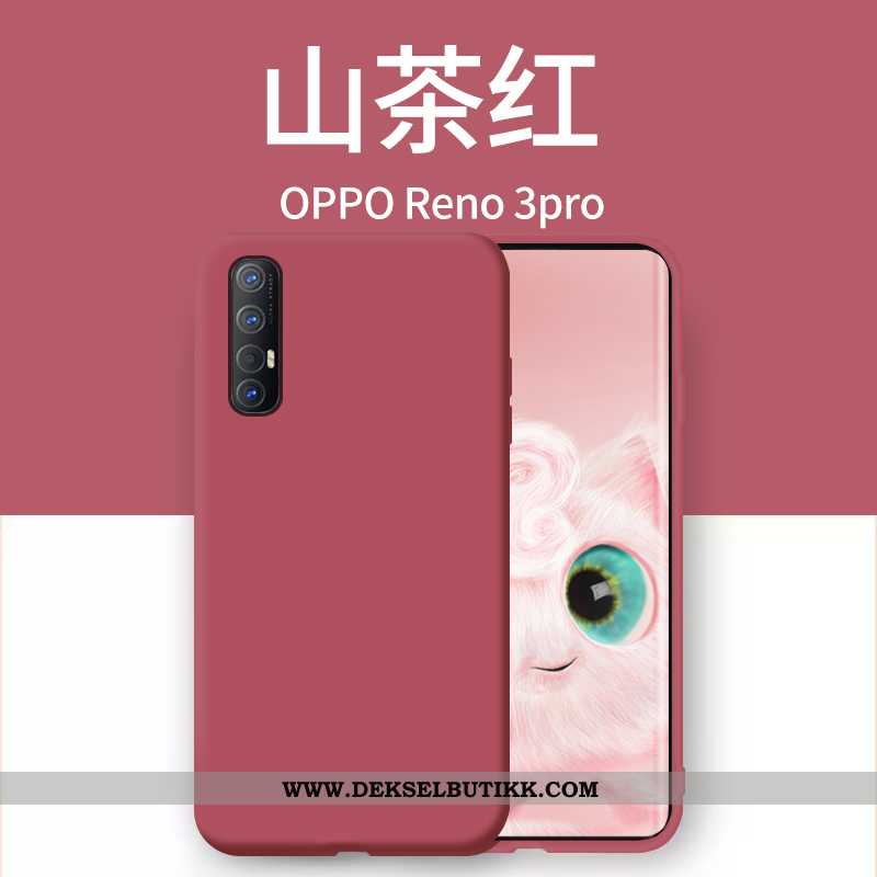 Deksel Oppo Reno 3 Pro Tynne Nye Net Red Oransje, Etui Oppo Reno 3 Pro Silikon Kjøpe