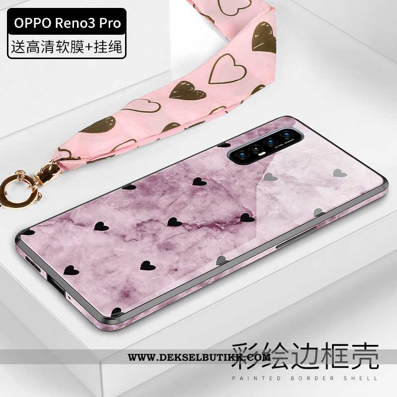 Deksel Oppo Reno 3 Pro Ultra Mobiltelefon Alt Inkludert Anti-fall Rosa, Etui Oppo Reno 3 Pro Tynne T