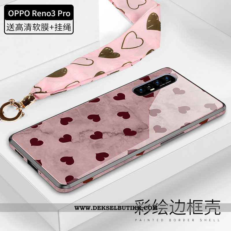 Deksel Oppo Reno 3 Pro Ultra Mobiltelefon Alt Inkludert Anti-fall Rosa, Etui Oppo Reno 3 Pro Tynne T