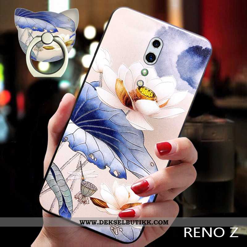 Deksel Oppo Reno Z Trend Etui Vind Blå, Oppo Reno Z Myke Billig