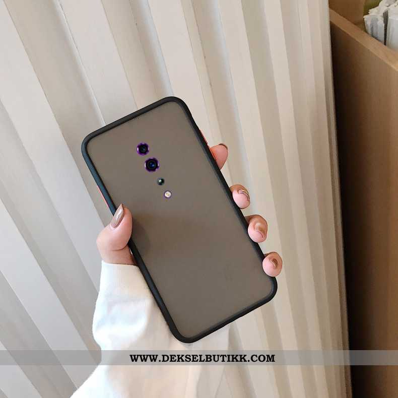 Deksel Oppo Reno Z Trend Rød Beskyttelse Nubuck, Etui Oppo Reno Z Myke På Nett