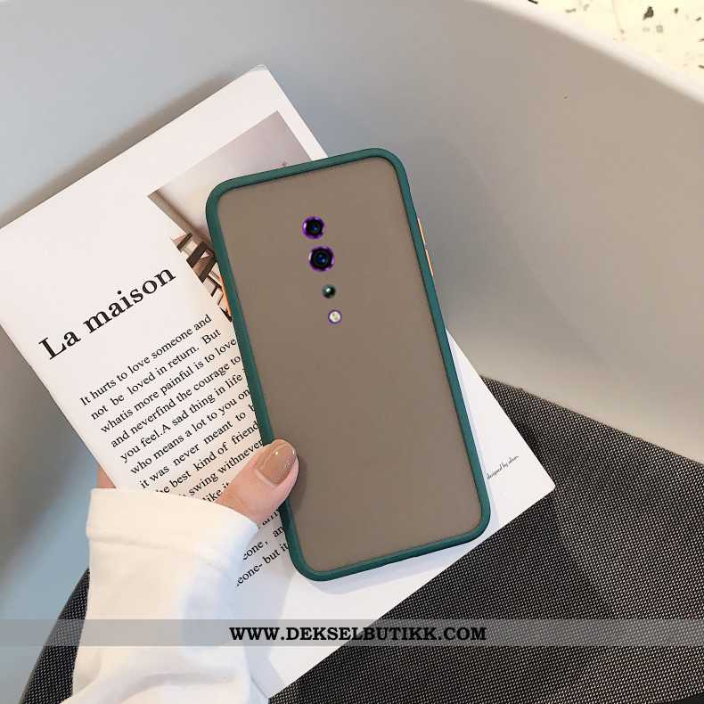 Deksel Oppo Reno Z Trend Rød Beskyttelse Nubuck, Etui Oppo Reno Z Myke På Nett