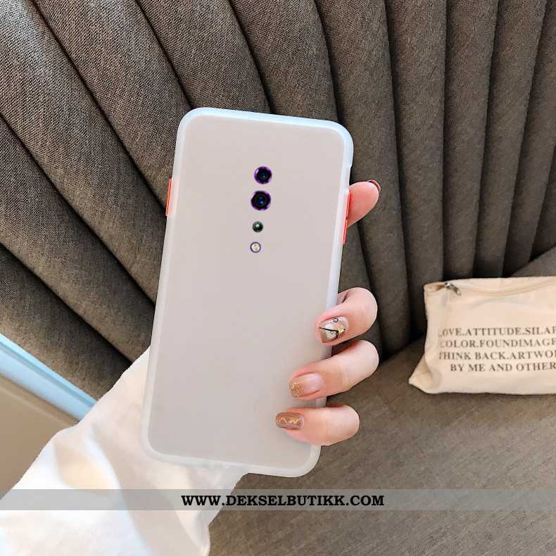 Deksel Oppo Reno Z Trend Rød Beskyttelse Nubuck, Etui Oppo Reno Z Myke På Nett