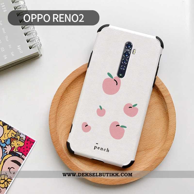 Deksel Oppo Reno2 Beskyttelse Hvit Vakker Cartoon Hvitt, Etui Oppo Reno2 Skinndeksel På Nett