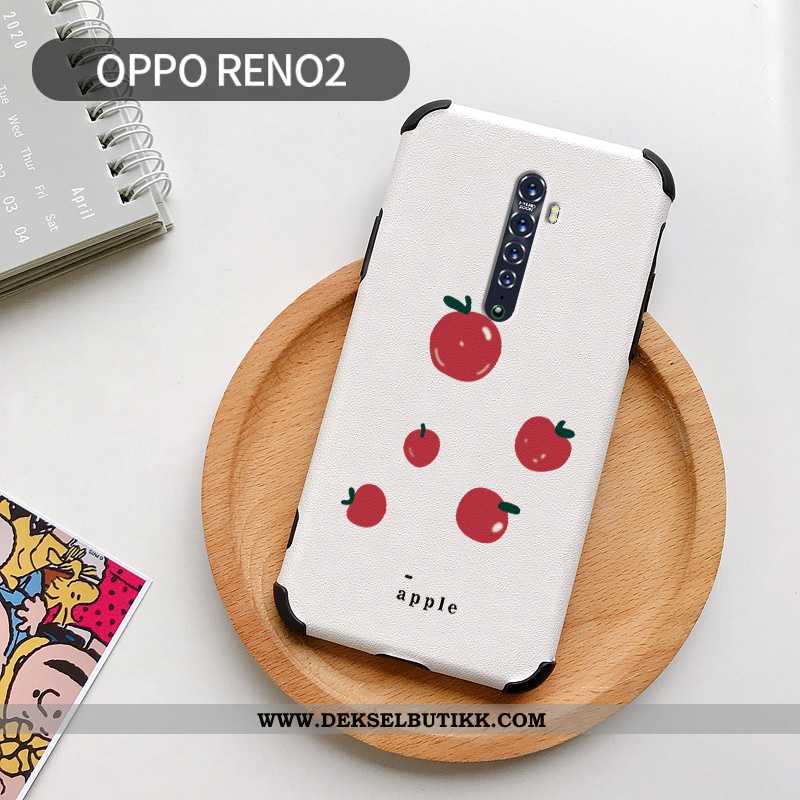 Deksel Oppo Reno2 Beskyttelse Hvit Vakker Cartoon Hvitt, Etui Oppo Reno2 Skinndeksel På Nett