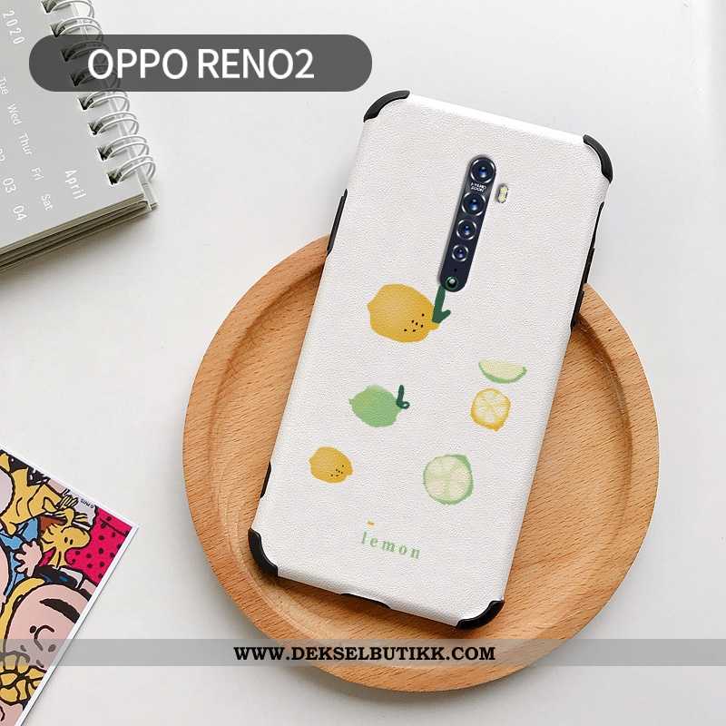 Deksel Oppo Reno2 Beskyttelse Hvit Vakker Cartoon Hvitt, Etui Oppo Reno2 Skinndeksel På Nett