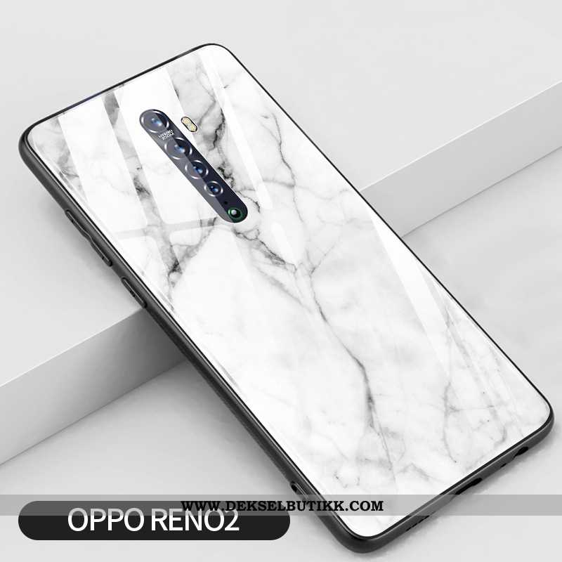 Deksel Oppo Reno2 Glass Stor Mobiltelefon Hvitt, Etui Oppo Reno2 Kreativ Tilbud