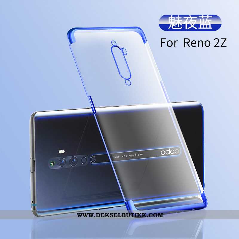 Deksel Oppo Reno2 Z Tynne Net Red Gjennomsiktig Sølv, Etui Oppo Reno2 Z Myke Tilbud