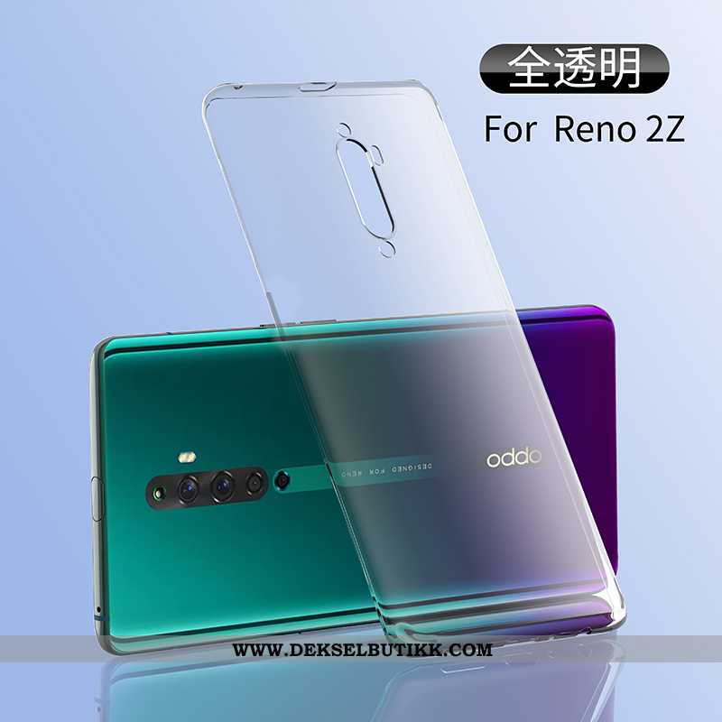 Deksel Oppo Reno2 Z Tynne Net Red Gjennomsiktig Sølv, Etui Oppo Reno2 Z Myke Tilbud