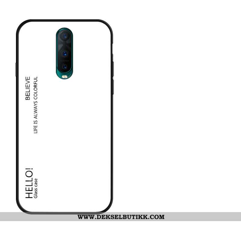 Deksel Oppo Rx17 Pro Glass Etui Tempe~~pos Rød, Oppo Rx17 Pro Myke Salg