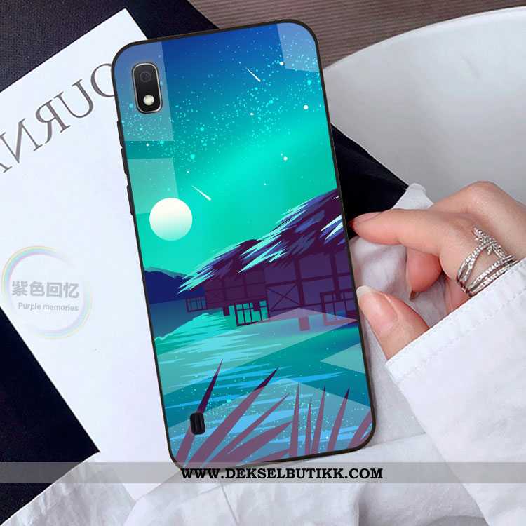 Deksel Samsung Galaxy A10 Beskyttelse Stjernene Etui Anti-fall Blå, Samsung Galaxy A10 Glass Billige