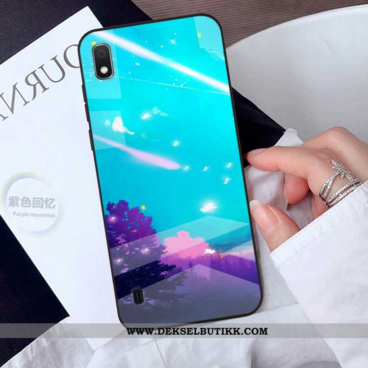 Deksel Samsung Galaxy A10 Beskyttelse Stjernene Etui Anti-fall Blå, Samsung Galaxy A10 Glass Billige